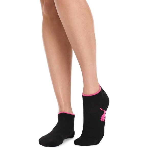 🆕Women Black Six-Pack Ankle-High Runner Half Terry Socks - Picture 2 of 6